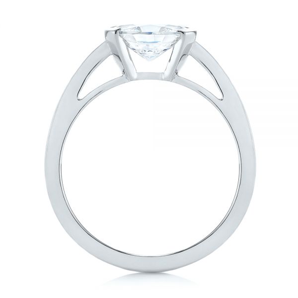 14k White Gold 14k White Gold Solitaire Engagement Ring - Front View -  104327