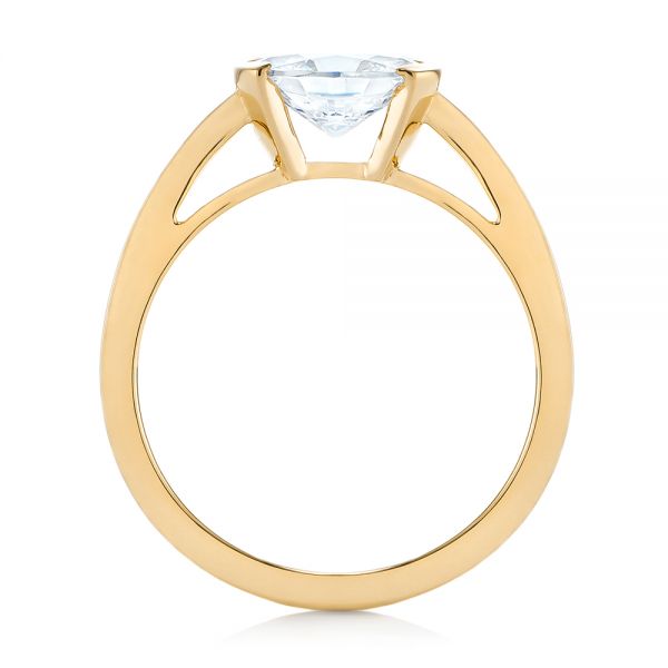 14k Yellow Gold 14k Yellow Gold Solitaire Engagement Ring - Front View -  104327