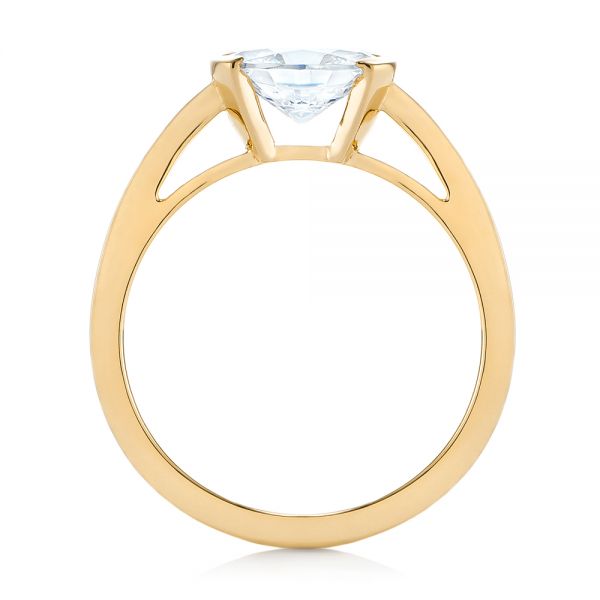 18k Yellow Gold 18k Yellow Gold Solitaire Engagement Ring - Front View -  104327