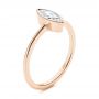 14k Rose Gold 14k Rose Gold Solitaire Marquise Diamond Engagement Ring - Three-Quarter View -  106271 - Thumbnail