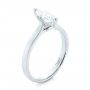 18k White Gold 18k White Gold Solitaire Marquise Diamond Engagement Ring - Three-Quarter View -  104097 - Thumbnail