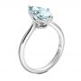 14k White Gold 14k White Gold Solitaire Marquise Diamond Engagement Ring - Three-Quarter View -  106104 - Thumbnail