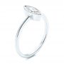 18k White Gold 18k White Gold Solitaire Marquise Diamond Engagement Ring - Three-Quarter View -  106271 - Thumbnail