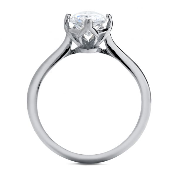 14k White Gold 14k White Gold Solitaire Marquise Diamond Engagement Ring - Front View -  106104