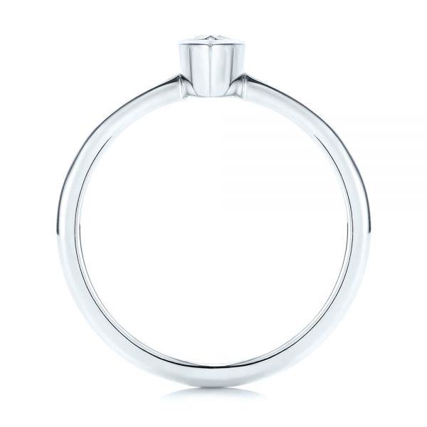  Platinum Platinum Solitaire Marquise Diamond Engagement Ring - Front View -  106271