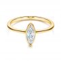 14k Yellow Gold 14k Yellow Gold Solitaire Marquise Diamond Engagement Ring - Flat View -  106271 - Thumbnail