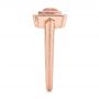 18k Rose Gold 18k Rose Gold Solitaire Peach Sapphire Engagement Ring - Side View -  105713 - Thumbnail