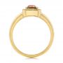 14k Yellow Gold 14k Yellow Gold Solitaire Peach Sapphire Engagement Ring - Front View -  105713 - Thumbnail