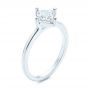  Platinum Platinum Solitaire Princess Cut Diamond Engagement Ring - Three-Quarter View -  106638 - Thumbnail