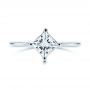  Platinum Platinum Solitaire Princess Cut Diamond Engagement Ring - Top View -  106638 - Thumbnail