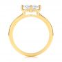 14k Yellow Gold 14k Yellow Gold Solitaire Princess Cut Diamond Engagement Ring - Front View -  106638 - Thumbnail
