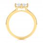 18k Yellow Gold 18k Yellow Gold Solitaire Princess Cut Diamond Engagement Ring - Front View -  106638 - Thumbnail