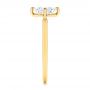 14k Yellow Gold 14k Yellow Gold Solitaire Princess Cut Diamond Engagement Ring - Side View -  106638 - Thumbnail