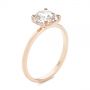 18k Rose Gold 18k Rose Gold Solitaire Rose Cut Diamond Engagement Ring - Three-Quarter View -  105186 - Thumbnail