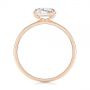 18k Rose Gold 18k Rose Gold Solitaire Rose Cut Diamond Engagement Ring - Front View -  105186 - Thumbnail
