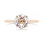 14k Rose Gold 14k Rose Gold Solitaire Rose Cut Diamond Engagement Ring - Top View -  105186 - Thumbnail