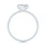  Platinum Platinum Solitaire Rose Cut Diamond Engagement Ring - Front View -  105186 - Thumbnail