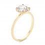 14k Yellow Gold Solitaire Rose Cut Diamond Engagement Ring - Three-Quarter View -  105186 - Thumbnail