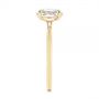 14k Yellow Gold Solitaire Rose Cut Diamond Engagement Ring - Side View -  105186 - Thumbnail