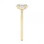 18k Yellow Gold 18k Yellow Gold Solitaire Rose Cut Diamond Engagement Ring - Side View -  105186 - Thumbnail