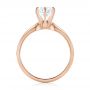 18k Rose Gold 18k Rose Gold Solitaire Six Prong Engagement Ring - Front View -  104096 - Thumbnail