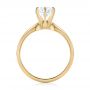 14k Yellow Gold 14k Yellow Gold Solitaire Six Prong Engagement Ring - Front View -  104096 - Thumbnail
