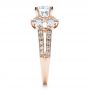 14k Rose Gold 14k Rose Gold Split Shank Baguette Diamond Engagement Ring - Vanna K - Side View -  100071 - Thumbnail
