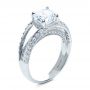 18k White Gold Split Shank Diamond Engagement Ring - Parade - Three-Quarter View -  172 - Thumbnail