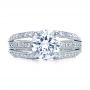 14k White Gold 14k White Gold Split Shank Diamond Engagement Ring - Parade - Top View -  172 - Thumbnail