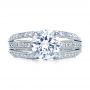 18k White Gold Split Shank Diamond Engagement Ring - Parade - Top View -  172 - Thumbnail