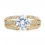14k Yellow Gold 14k Yellow Gold Split Shank Diamond Engagement Ring - Parade - Top View -  172 - Thumbnail