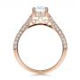 18k Rose Gold 18k Rose Gold Split Shank Diamond Engagement Ring - Front View -  100396 - Thumbnail