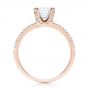 18k Rose Gold 18k Rose Gold Split Shank Diamond Engagement Ring - Front View -  103076 - Thumbnail
