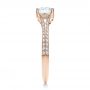 18k Rose Gold 18k Rose Gold Split Shank Diamond Engagement Ring - Side View -  100396 - Thumbnail