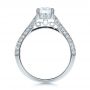 14k White Gold Split Shank Diamond Engagement Ring - Front View -  100396 - Thumbnail