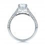 14k White Gold Split Shank Diamond Engagement Ring - Front View -  100396 - Thumbnail