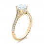 18k Yellow Gold Split Shank Diamond Engagement Ring