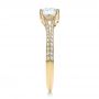 18k Yellow Gold 18k Yellow Gold Split Shank Diamond Engagement Ring - Side View -  100396 - Thumbnail