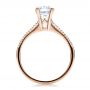 18k Rose Gold 18k Rose Gold Split Shank Engagement Ring - Vanna K - Front View -  100090 - Thumbnail