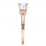 14k Rose Gold 14k Rose Gold Split Shank Engagement Ring - Vanna K - Side View -  100090 - Thumbnail