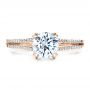 14k Rose Gold 14k Rose Gold Split Shank Engagement Ring - Vanna K - Top View -  100090 - Thumbnail