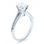 18k White Gold Split Shank Engagement Ring - Vanna K - Three-Quarter View -  100090 - Thumbnail