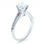 14k White Gold 14k White Gold Split Shank Engagement Ring - Vanna K - Three-Quarter View -  100090 - Thumbnail