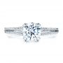 14k White Gold 14k White Gold Split Shank Engagement Ring - Vanna K - Top View -  100090 - Thumbnail