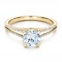 14k Yellow Gold 14k Yellow Gold Split Shank Engagement Ring - Vanna K - Flat View -  100090 - Thumbnail