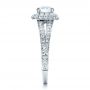  Platinum Platinum Split Shank Halo Engagement Ring - Vanna K - Side View -  100074 - Thumbnail