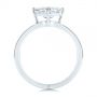  Platinum Split Shank Solitaire Asscher Diamond Engagement Ring - Front View -  105772 - Thumbnail