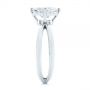  Platinum Split Shank Solitaire Asscher Diamond Engagement Ring - Side View -  105772 - Thumbnail