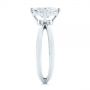 14k White Gold 14k White Gold Split Shank Solitaire Asscher Diamond Engagement Ring - Side View -  105772 - Thumbnail