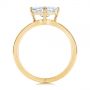 18k Yellow Gold 18k Yellow Gold Split Shank Solitaire Asscher Diamond Engagement Ring - Front View -  105772 - Thumbnail